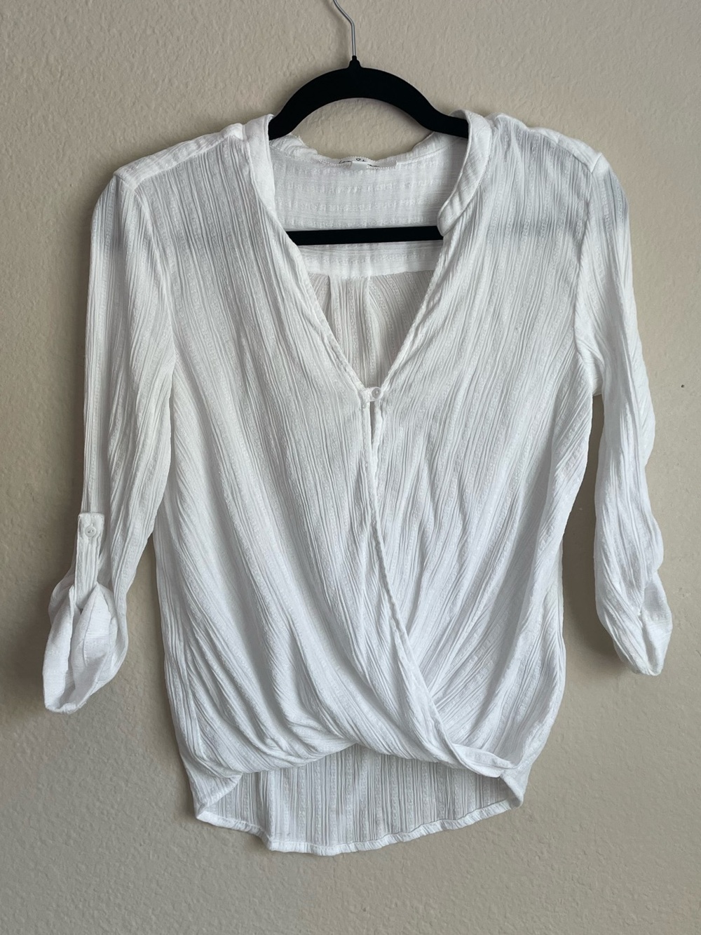 Love Tree Wrap Front Blouse